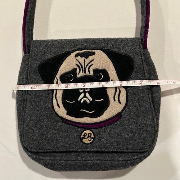 Vintage Lulu Guinness Adorable Wool Pug Bag HTF EUC - Picture 3 of 9